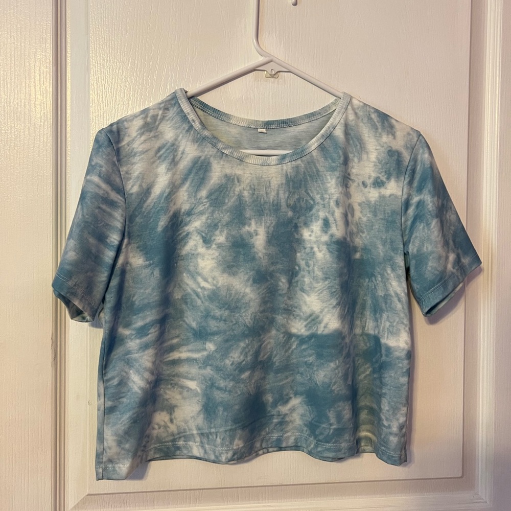 ROMWE cropped tie dye T-Shirt